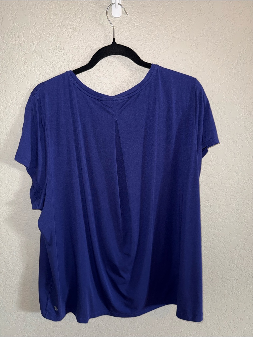 Athleta With Ease Tee - Deep Marine Purple/Blue - Size Large - Picture 3 of 4